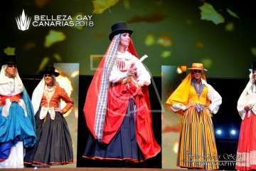 Lorena Aguilera se alza en Telde con el título de Belleza Gay Canarias 2018 (Foto Francisco Javier Santana)